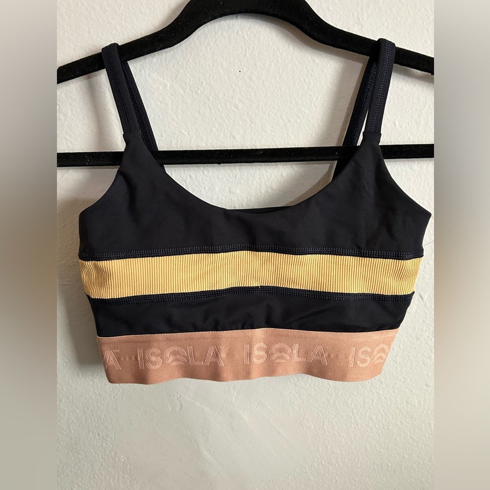 Isola Black and Tan Bra Top